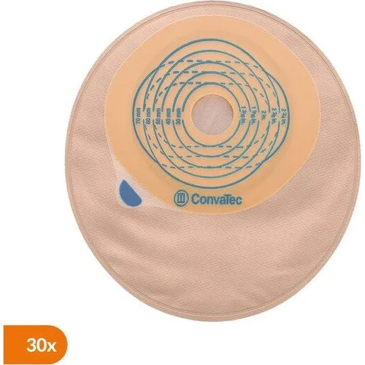 Esteem+ Stomabeutel, geschlossen, beige, 20-70 mm, 30 Stück
