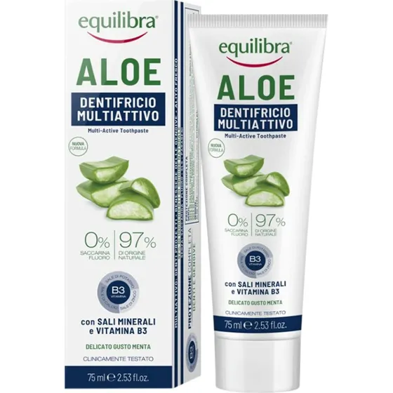 Equilibra Dreifachwirkung Zahngel mit Aloe Vera, 75ml