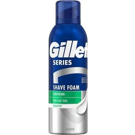 Gillette Series Beruhigender Rasierschaum mit Aloe Vera, 200ml