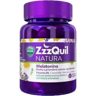 Vicks zzzQuil Natur Gummibärchen mit Melatonin & Kräutern, 30 Stück