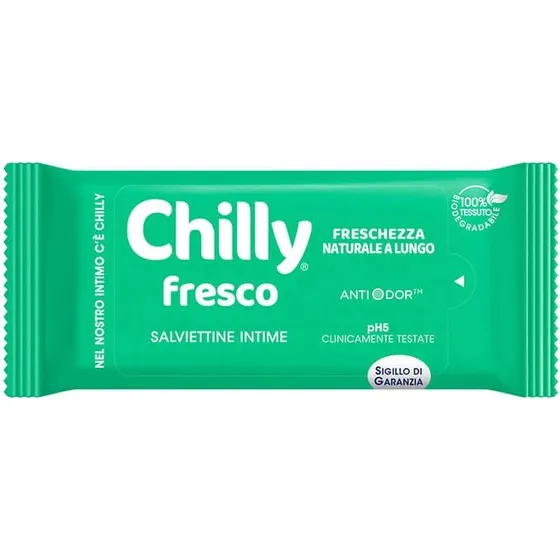 Chilly Fresh Intimservietten mit natürlichem Menthol, 12 Stück