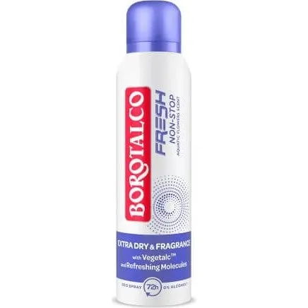 Borotalco Deodorant Spray Fresh Non-Stop Wasserblumen-Duft, 150 ml
