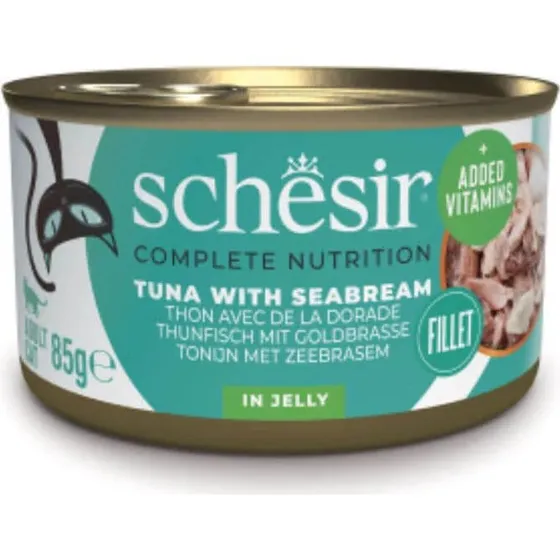 Schesir Complete Nutrition Katzen Nassfutter Thunfisch & Seebrasse 85g