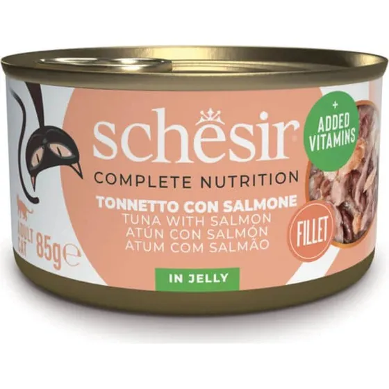 Schesir Complete Nutrition Katzen Nassfutter Thunfisch & Lachs 85g