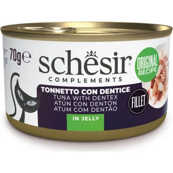 Schesir Complementary In Jelly Thunfisch & Hecht Katzennassfutter 70g