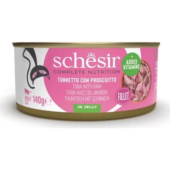 Schesir Complete Nutrition Katzen Nassfutter Thunfisch & Schinken 140g