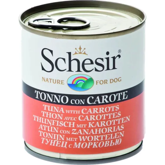 Schesir Hundetonne Thunfisch & Möhren 285g Nassfutter