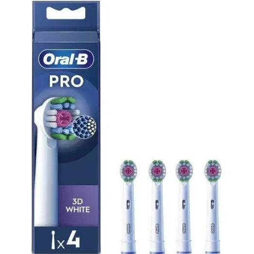 Oral-B 3D White Ersatzbürsten für elektrische Zahnbürsten (4 Stück)