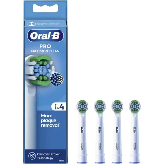 Oral B Pro Precision Clean Ersatzbürsten, 4er Pack, Weiß