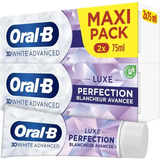 Oral-B 3D White Advanced Whitening Perfection Zahnpasta 2x75ml