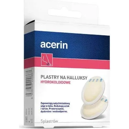 Acerin Hydrokolloid-Hallux-Pflaster, 5 Stück