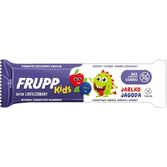 Celiko Frupp Kids gefriergetrockneter Apfel-Heidelbeere-Riegel, 9g