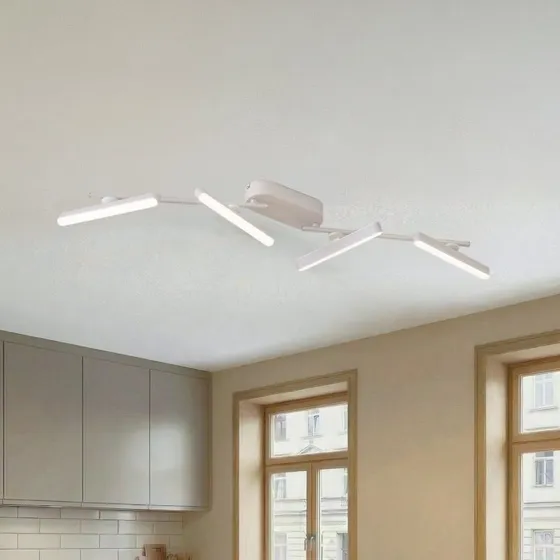 Lindby Eldrin 4 LED Deckenleuchte 34W Weiß