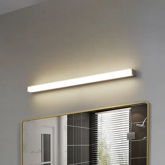 Lindby Philippa LED-Wandleuchte 89cm, Alufarben, IP44