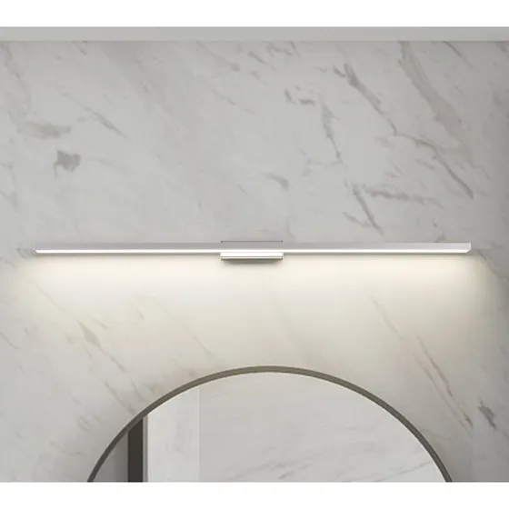 Lindby Alenia LED-Wandleuchte 120cm Aluminium Grau IP44