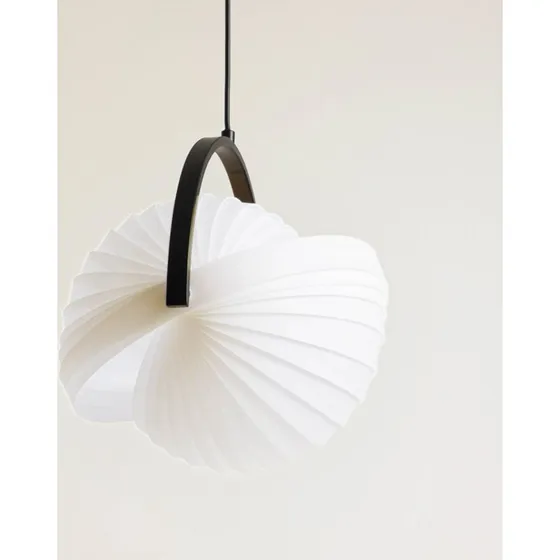 Lucande Helva Pendelleuchte Schwarz/Weiß, Ø40cm, 1-flammig