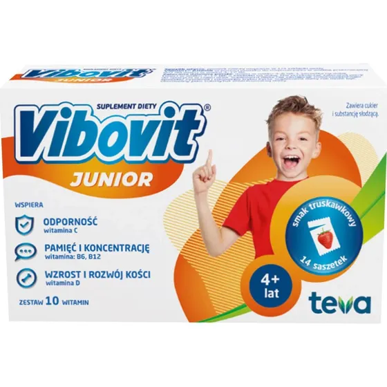 Vibovit Junior Erdbeergeschmack - Vitamine für Kinder (4-12 Jahre)