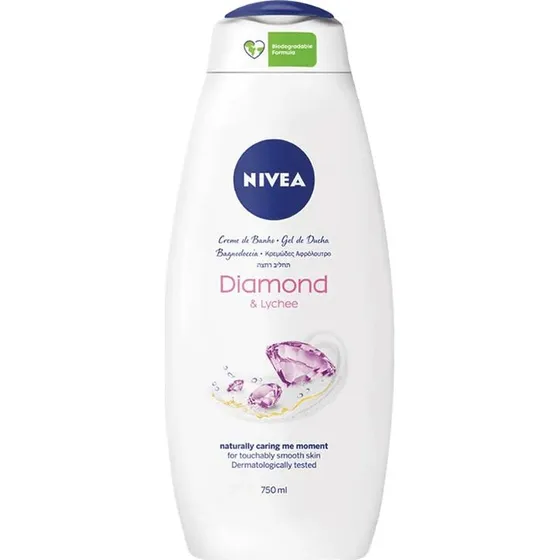 Nivea Duschgel 2 in 1 Diamant & Arganöl, 750 ml
