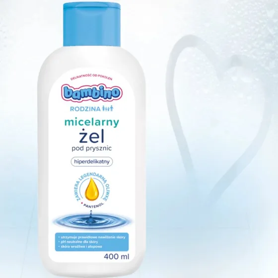 Bambino Family Mizellares Duschgel mit Olivenöl & Panthenol, 400 ml