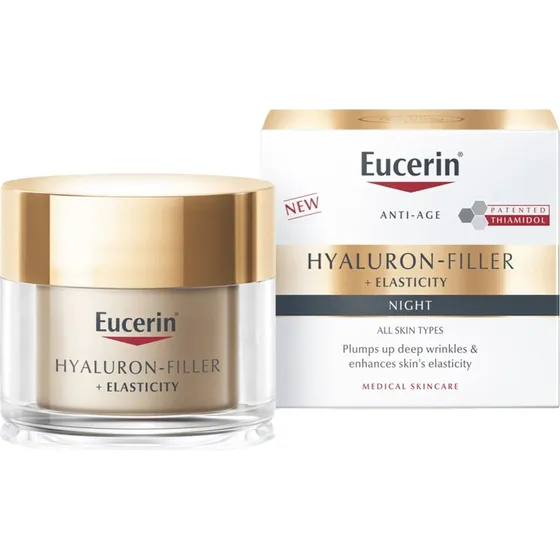 Eucerin Hyaluron-Filler + Elasticity Nachtcreme mit Thiamidol, 50ml