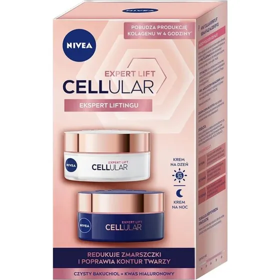 Nivea Cellular Expert Lift Set: Tagescreme SPF30 & Nachtcreme (2x 50ml)