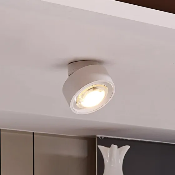 Arcchio Atreus Move LED-Deckenleuchte weiß, schwenkbar, 12 cm