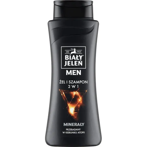 White Jeleń Men 2in1 Gel & Shampoo mit Klette & Mineralien, 300ml