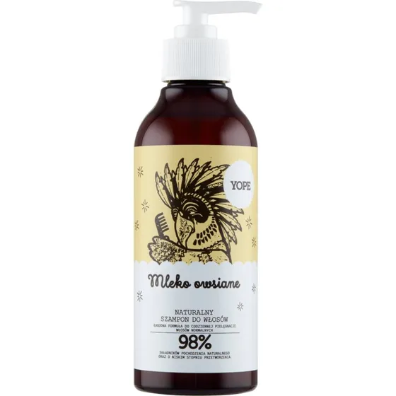 Yope Natürliches Haarshampoo Hafermilch, 300ml