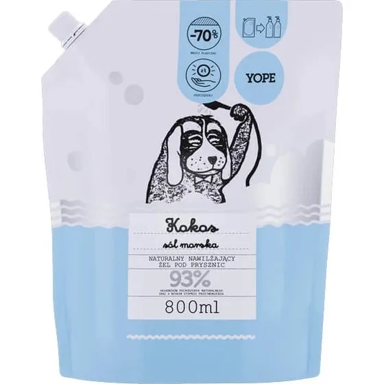 Yope Duschgel Kokos & Meersalz 800 ml Nachfüllpack