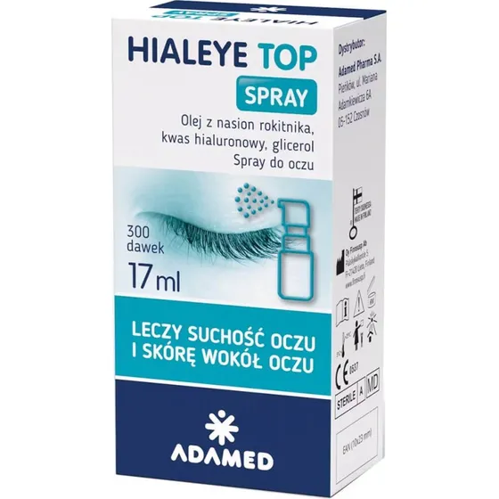 Hialeye Top Spray Augenspray mit Sanddornöl, 17 ml