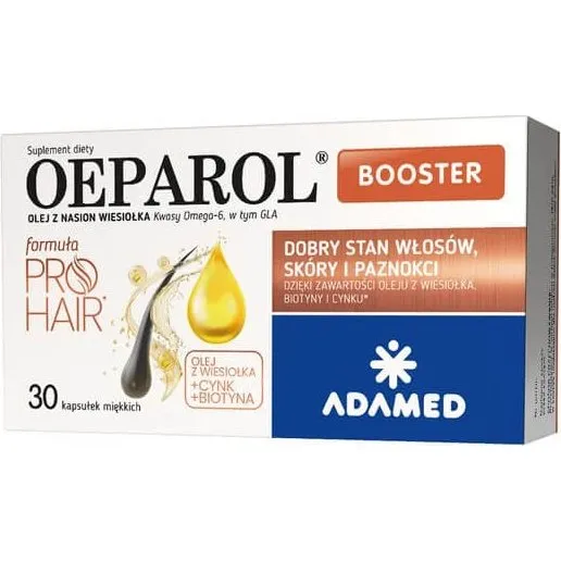 Oeparol Booster Weichkapseln mit Nachtkerzenöl, Vitamin E & Zink, 30 Stk.