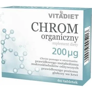 VITADIET Organisches Chrom 200 µg - 60 Tabletten