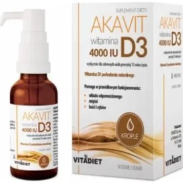 VITADIET Akavit Vitamin D3 4000 IU, 29,4 ml