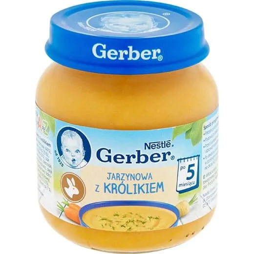 Gerber Gemüsesuppe mit Kaninchen, ab 5 Monaten, 125 g