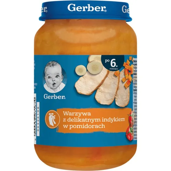 Gerber Lunch Pute in Tomate, Babynahrung ab 6 Monaten, 190 g