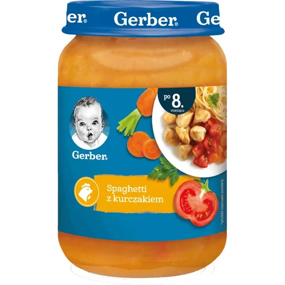 Gerber Lunch Spaghetti mit Huhn, ab 8 Monaten, 190 g