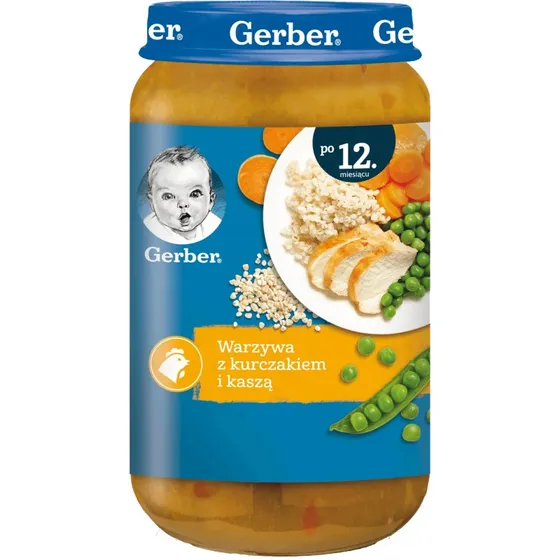 Gerber Junior Dinner Gemüse mit Huhn und Grütze, 250 g