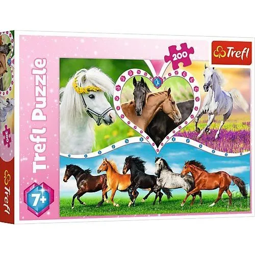 Puzzle 200 Schöne Pferde
