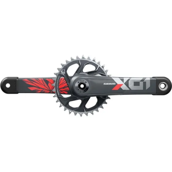 SRAM X01 Eagle DUB Kurbel 32 Zähne Lunar-Red 175 mm