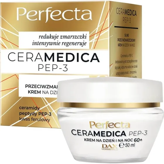 Perfecta Ceramedica Pep-3 Anti-Falten Tages- & Nachtcreme 60+, 50ml