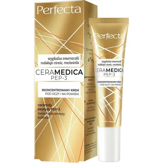 Perfecta Ceramedica Pep-3 Augen- und Augenlidcreme, 15 ml