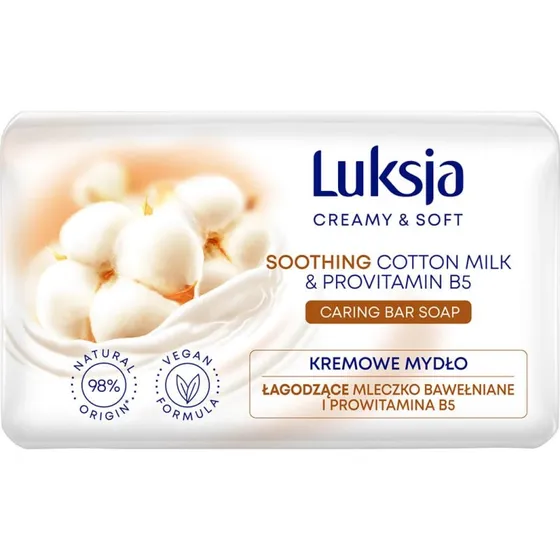 Luxja Creamy & Soft Stückseife mit Baumwollmilch & Provitamin B5, 90g