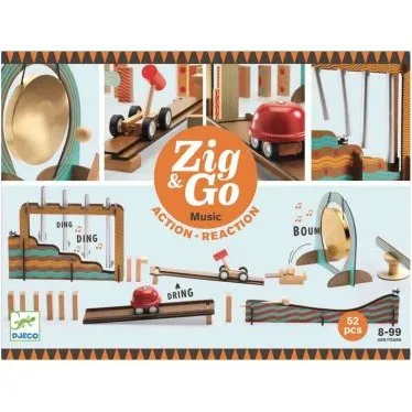 Djeco Zig & Go Musik Kugelbahn 52 Teile