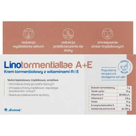 Tormentilcreme mit Vitamin A und E, 50g