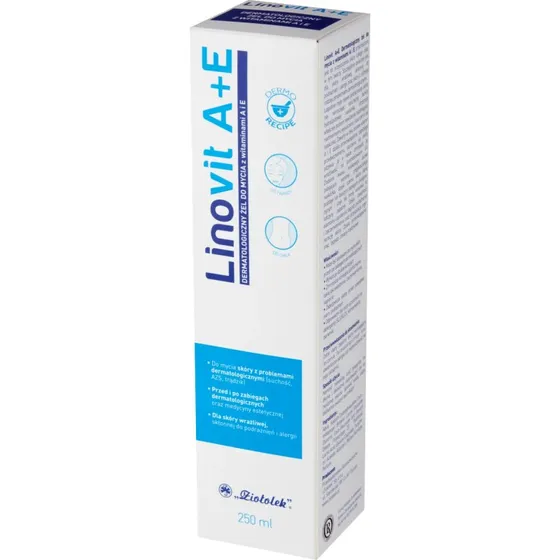 Linovit A+E Dermatologisches Waschgel mit Vitaminen, 250 ml