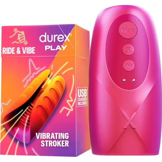 Durex Play Ride & Vibe: Vibrierender Masturbator mit Leckfunktion