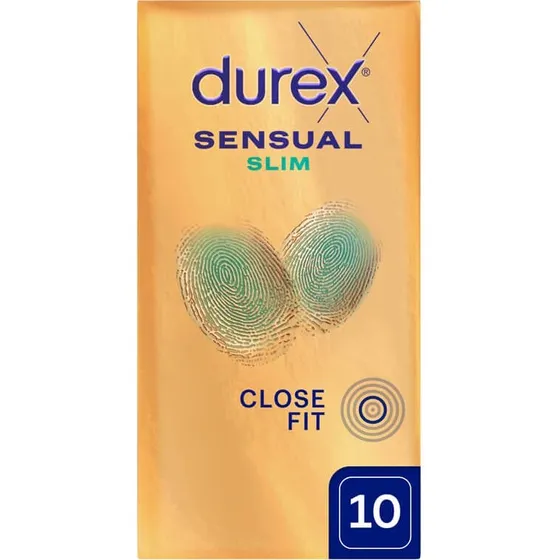 Durex Sensual Slim Kondome, superdünn, 10 Stück