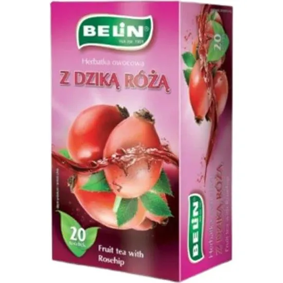 Belin Früchtetee mit Hagebutte und Hibiskus, 20 x 2g