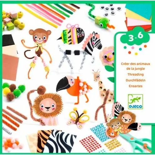 Djeco Jungle Animals Construction Box