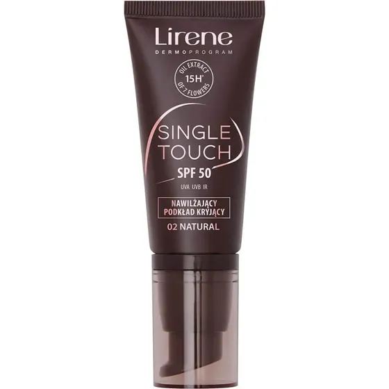 Lirene Single Touch SPF50 Foundation 02 Natural, 30 ml